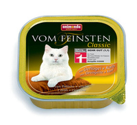 Консервы для кошек с домашней птицей и телятиной, Vom Feinsten Classic