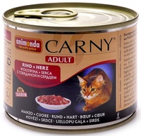 Консервы для кошек с говядиной и сердцем, Carny Adult