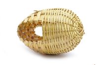 Бамбуковое гнездо для экзотических птиц 8,5*9*11 см, Bird nest bamboo exotic birds 8.5x9x11 cm