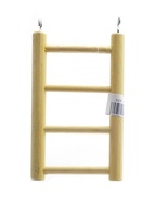 Деревянная лесенка для птиц 4 ступени 8.5*15 см, Ladder wood 4 rungs 8.5x15 cm