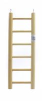 Деревянная лесенка для птиц 6 ступеней 10.5*39 см, Ladder wood 6 rungs 10.5x39 cm
