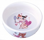 Миска керамическая для кошек, 300мл, 12,5*4,5см (5637004)