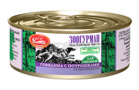 Консервы для щенков "Мясное ассорти" говядина с потрошками