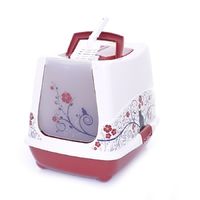 Туалет-домик Trendy classic с угольным фильтром, 50х41х39, малиновый